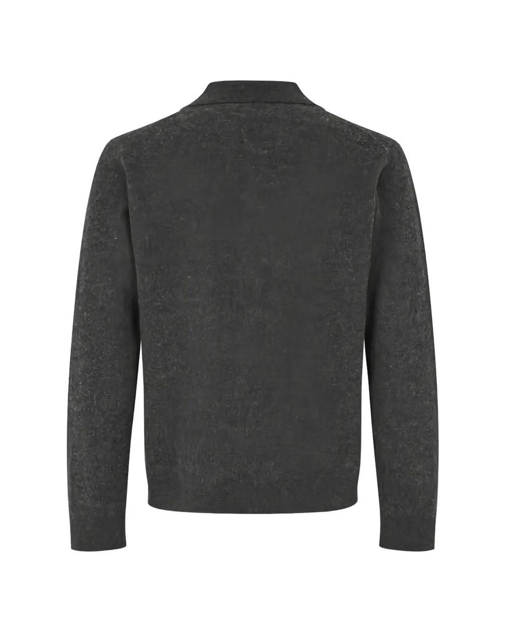 Samsøe & Samsøe Gray Sarichard Button-Up Collared Cardigan for men