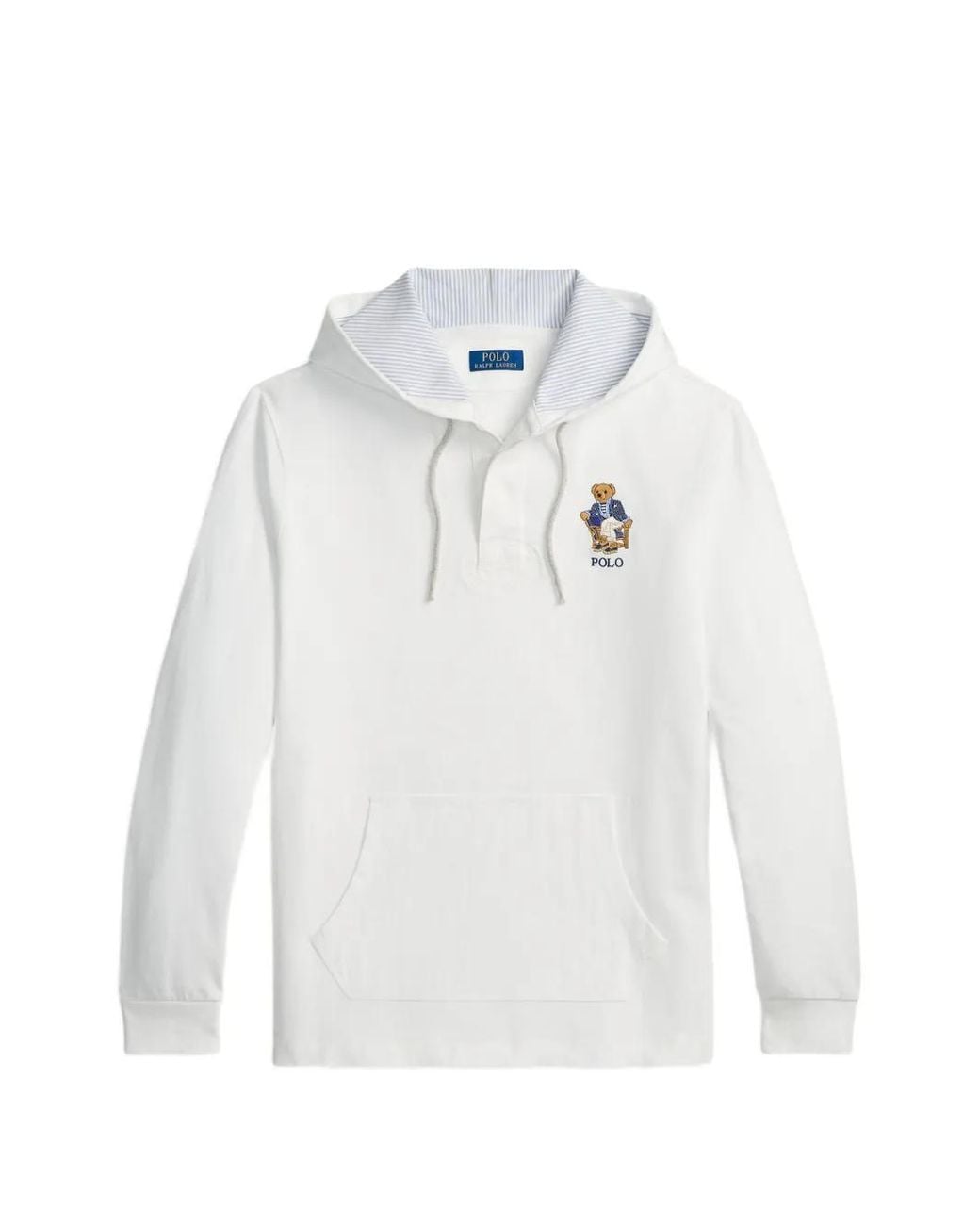 Polo Ralph Lauren White Polo Bear Hoodie for men