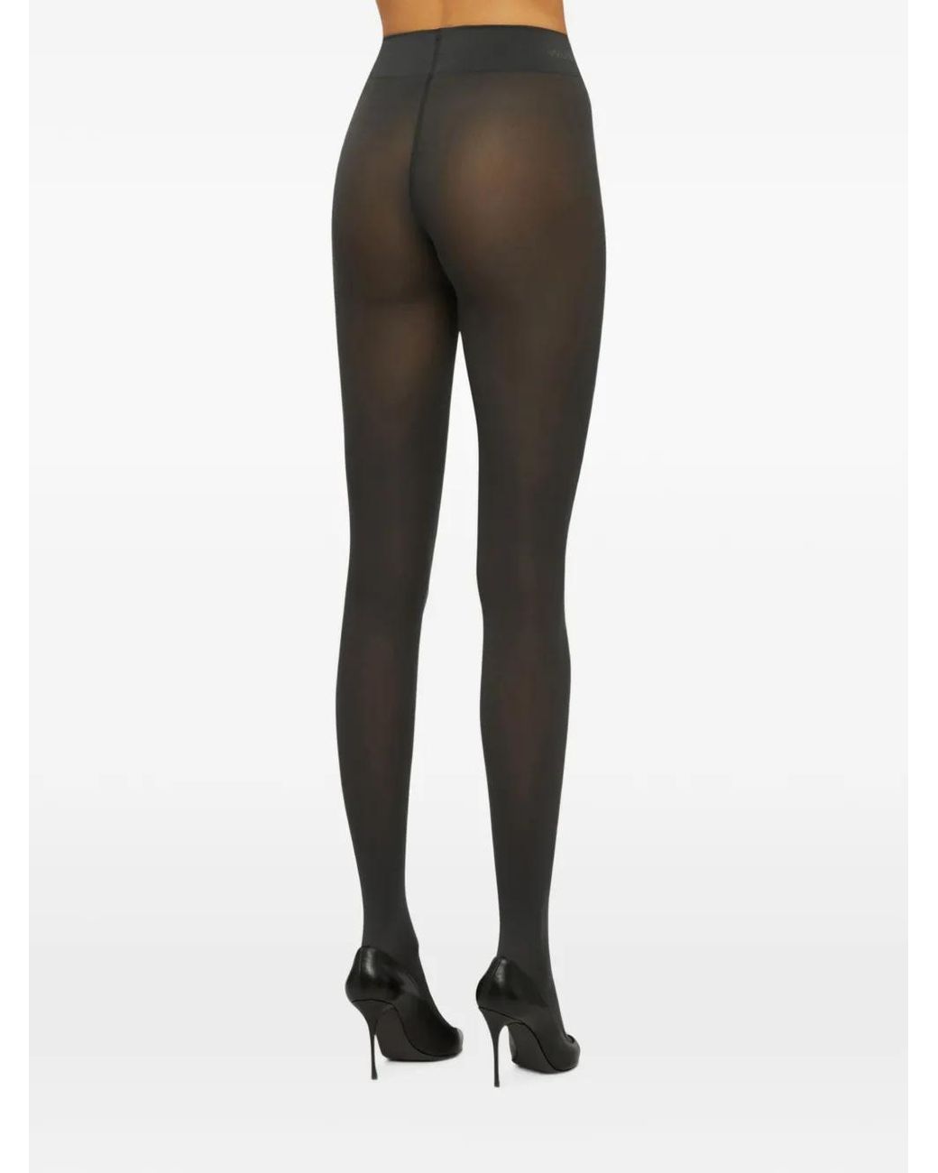Wolford Gray Velvet De Luxe 66 Tights