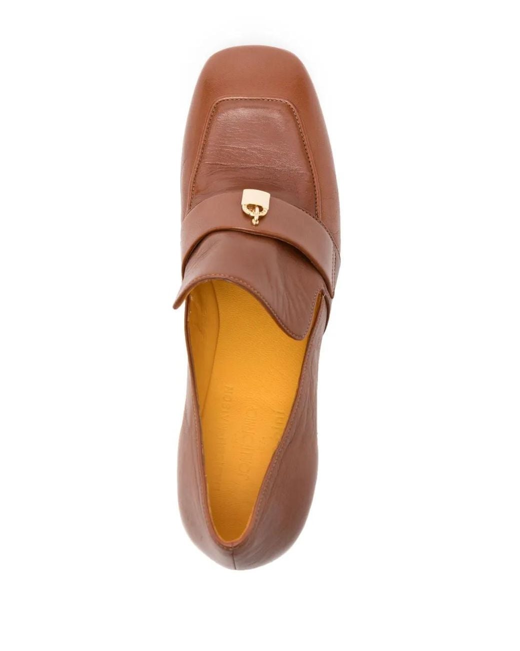 Madison Maison Brown Lock 55Mm Leather Pumps