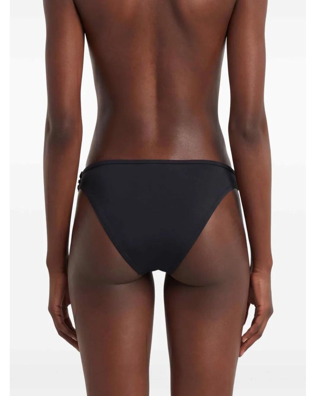 Coperni Black Logo-Appliqué Bikini Bottoms