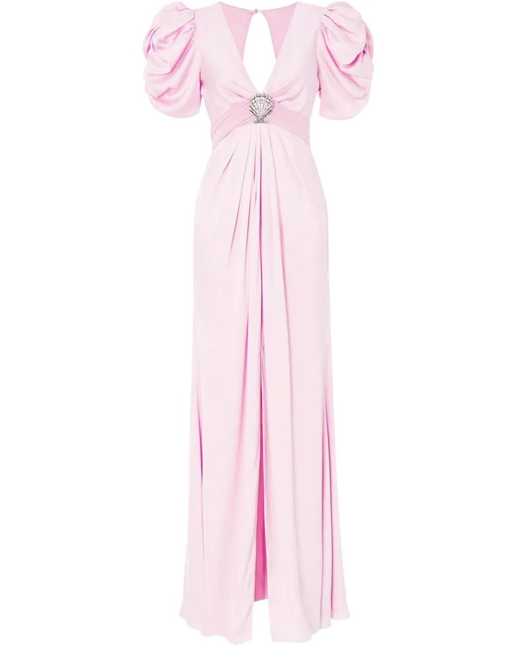 Temperley London Pink Short-Sleeve Gown
