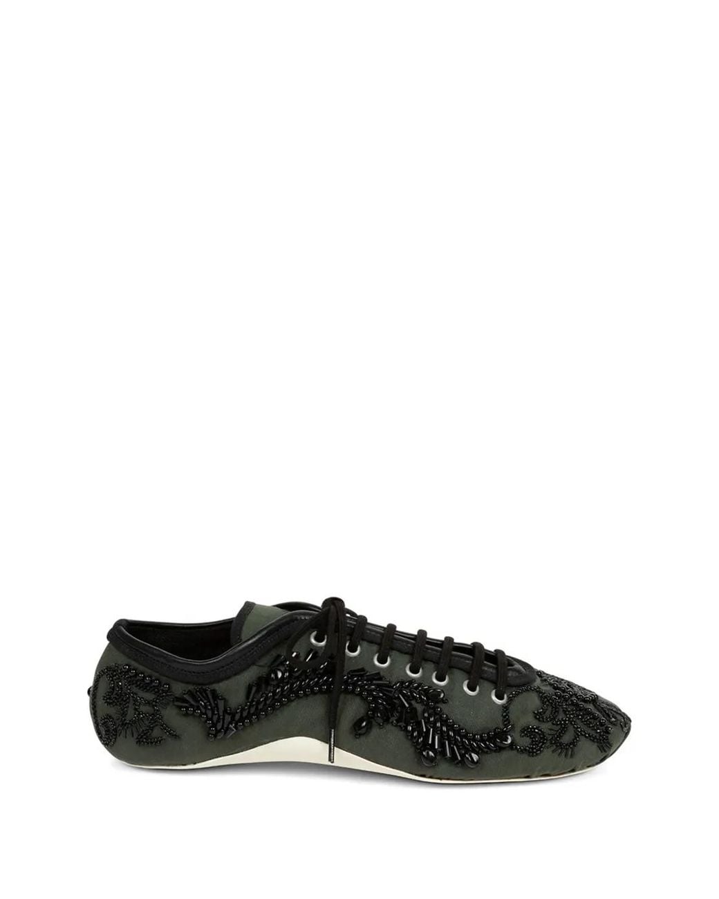 Dries Van Noten Black Embroidered Sneakers