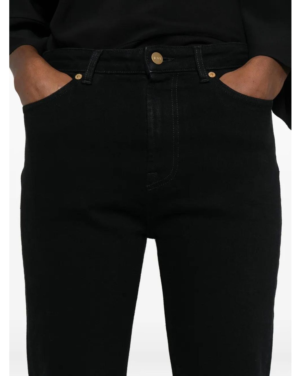 TOVE Black Button Jeans