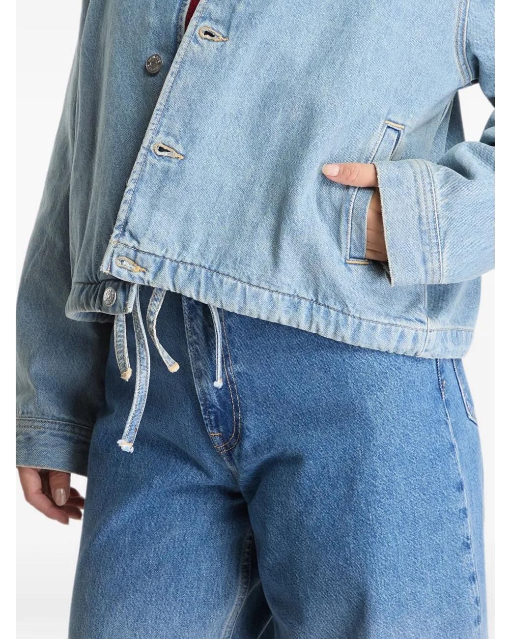Samsøe & Samsøe Blue Drawstring-Hem Jacket