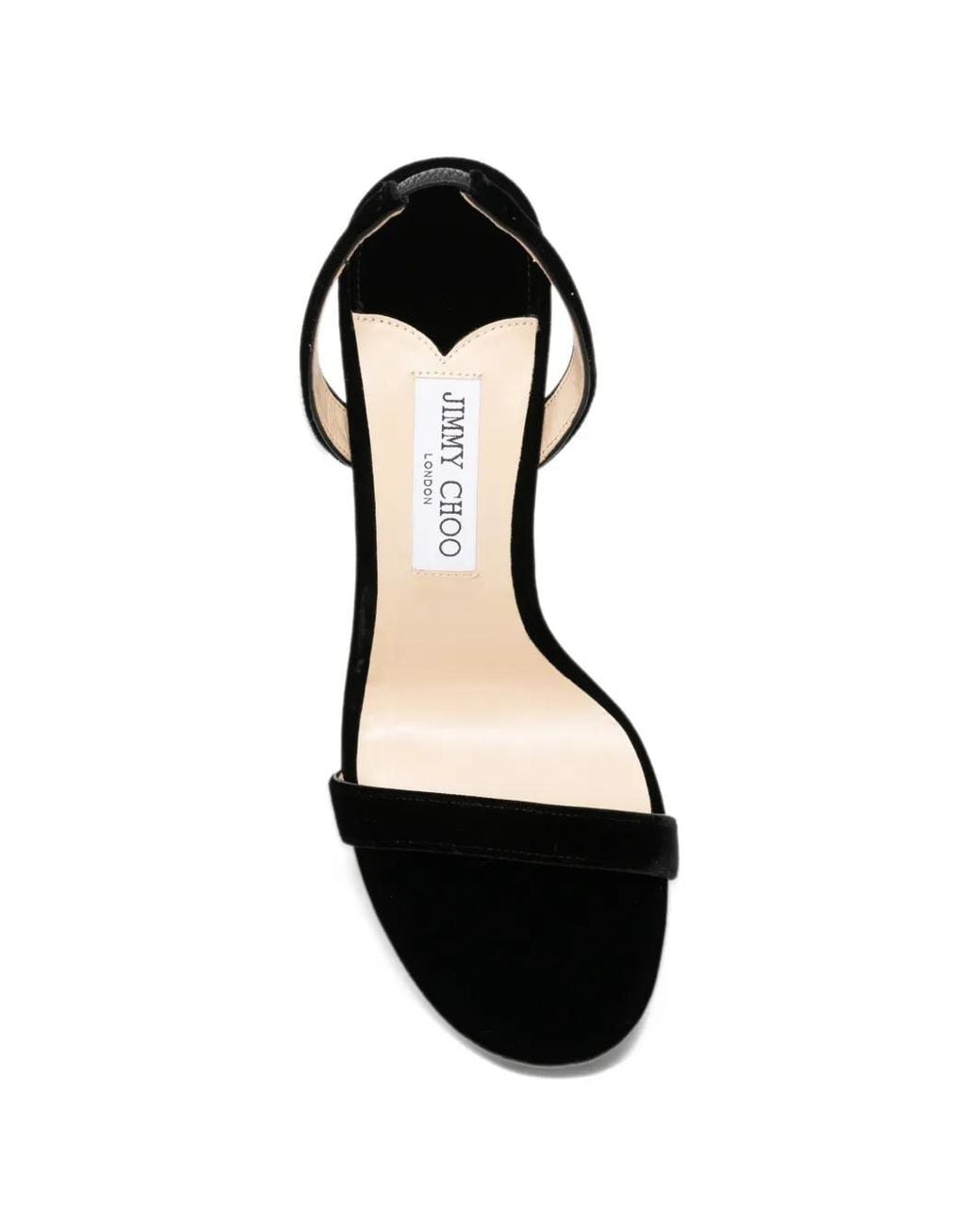 Jimmy Choo Black Jenn Velvet Sandals