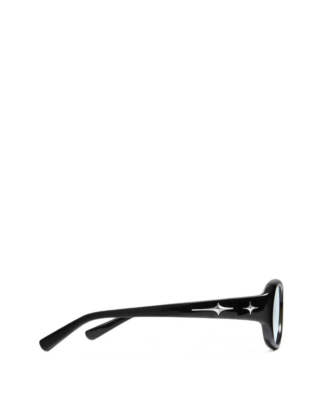 Gentle Monster Black Bold-Optical Rectangle-Frame Sunglasses