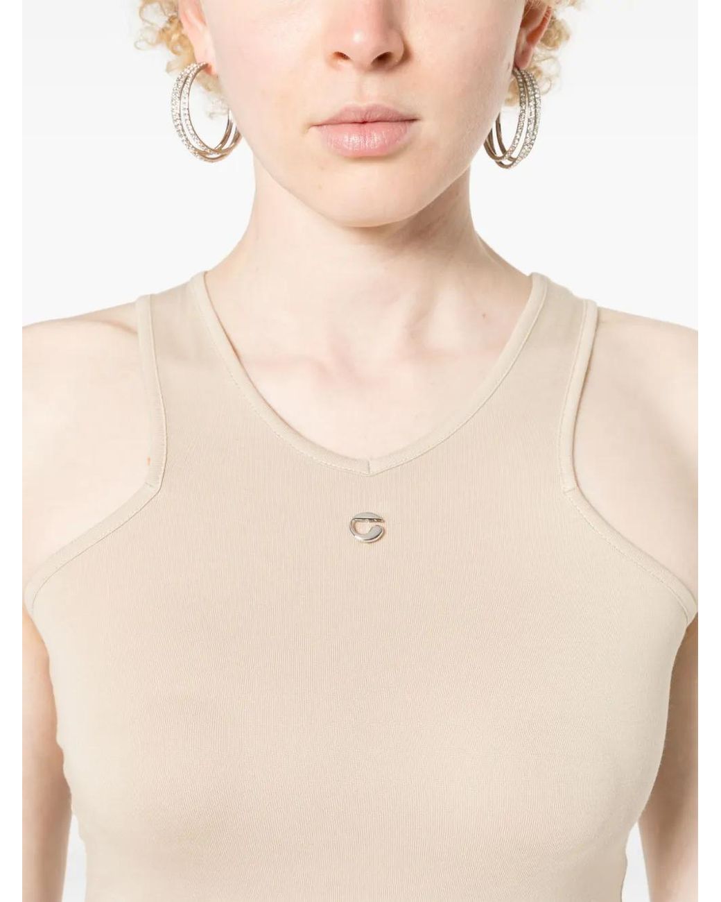 Coperni White Tank Top Midi Dress