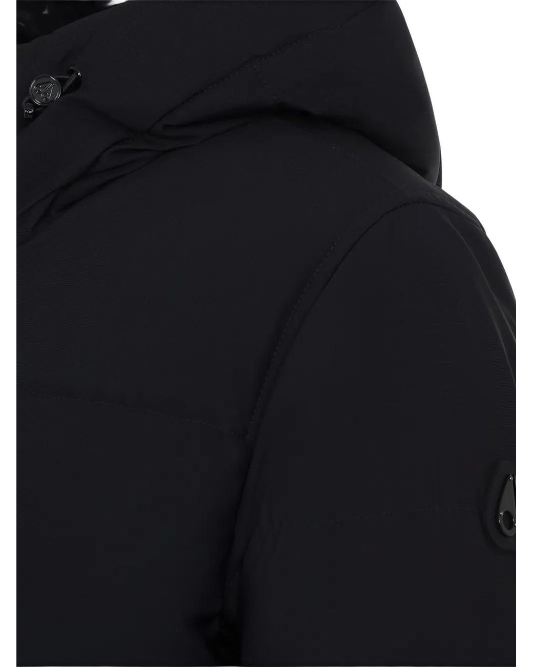 Moose Knuckles Blue Soho Quilted Hooded Jacket