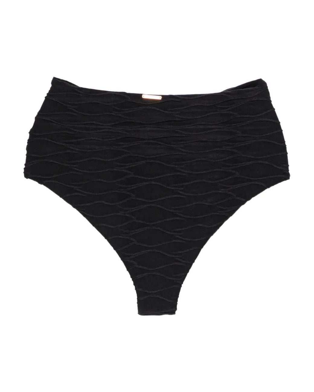 Cala De La Cruz Black Noelle Bikini Bottoms