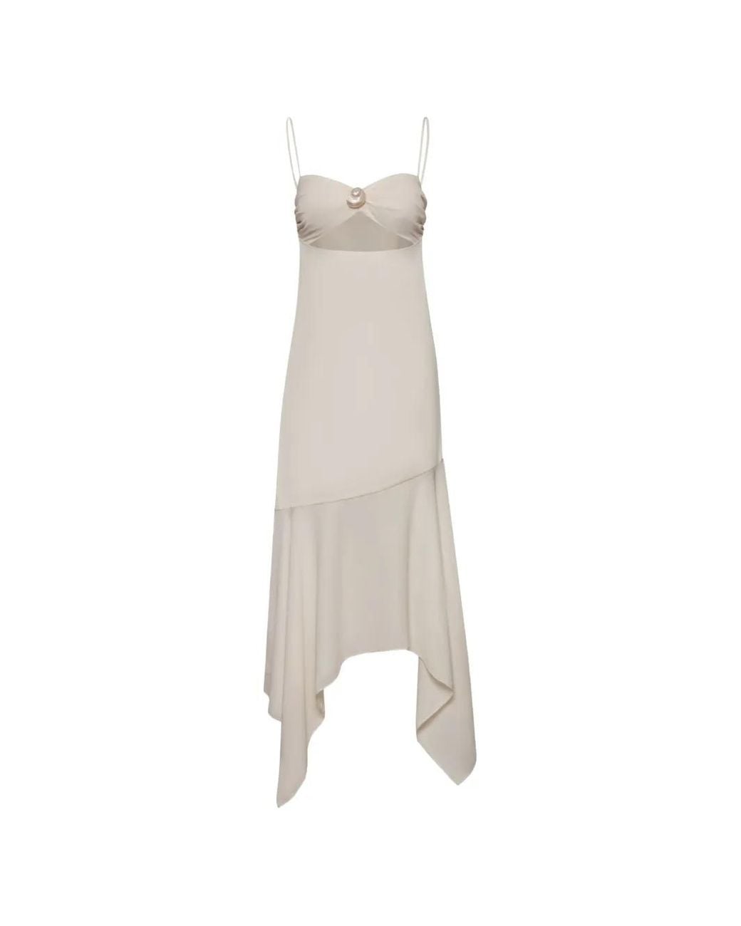 Baobab White Josefina Maxi Shell-Motif Cutout-Design Dress