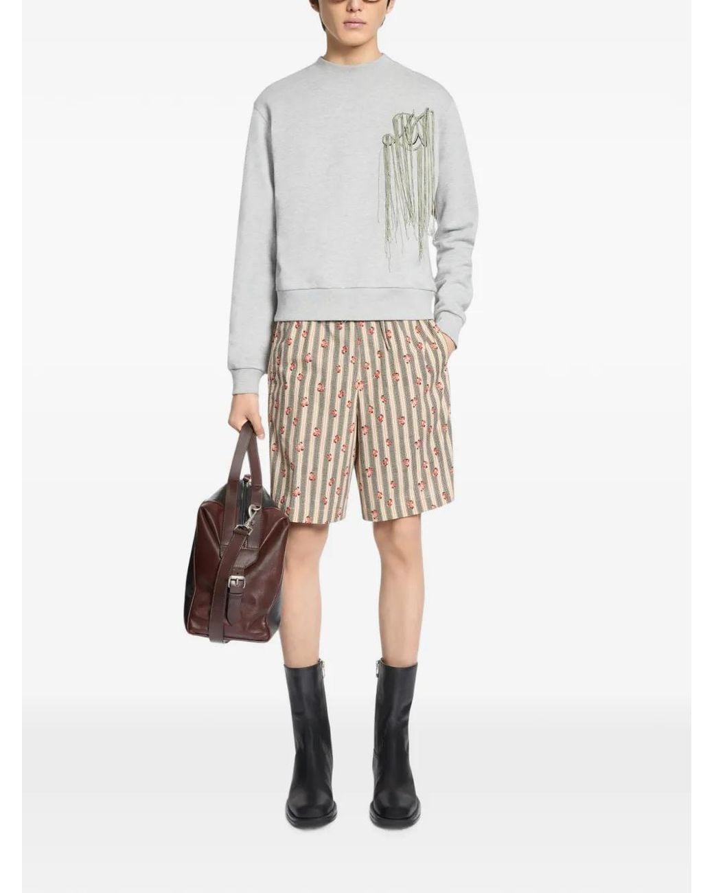 Dries Van Noten Black High Leather Boots for men