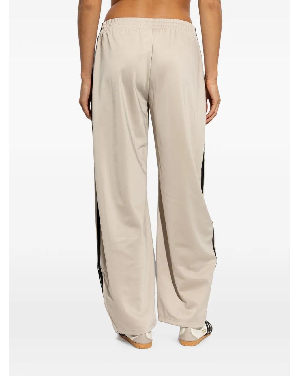 Adidas Natural Firebird Side-Stripe Track Pants