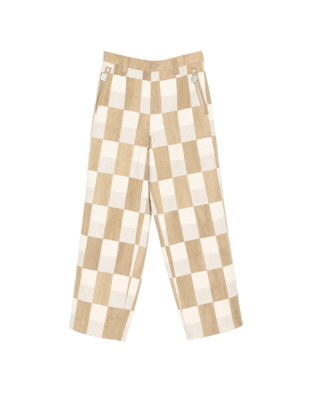 GARCON BY GARCON White Checked Trousers