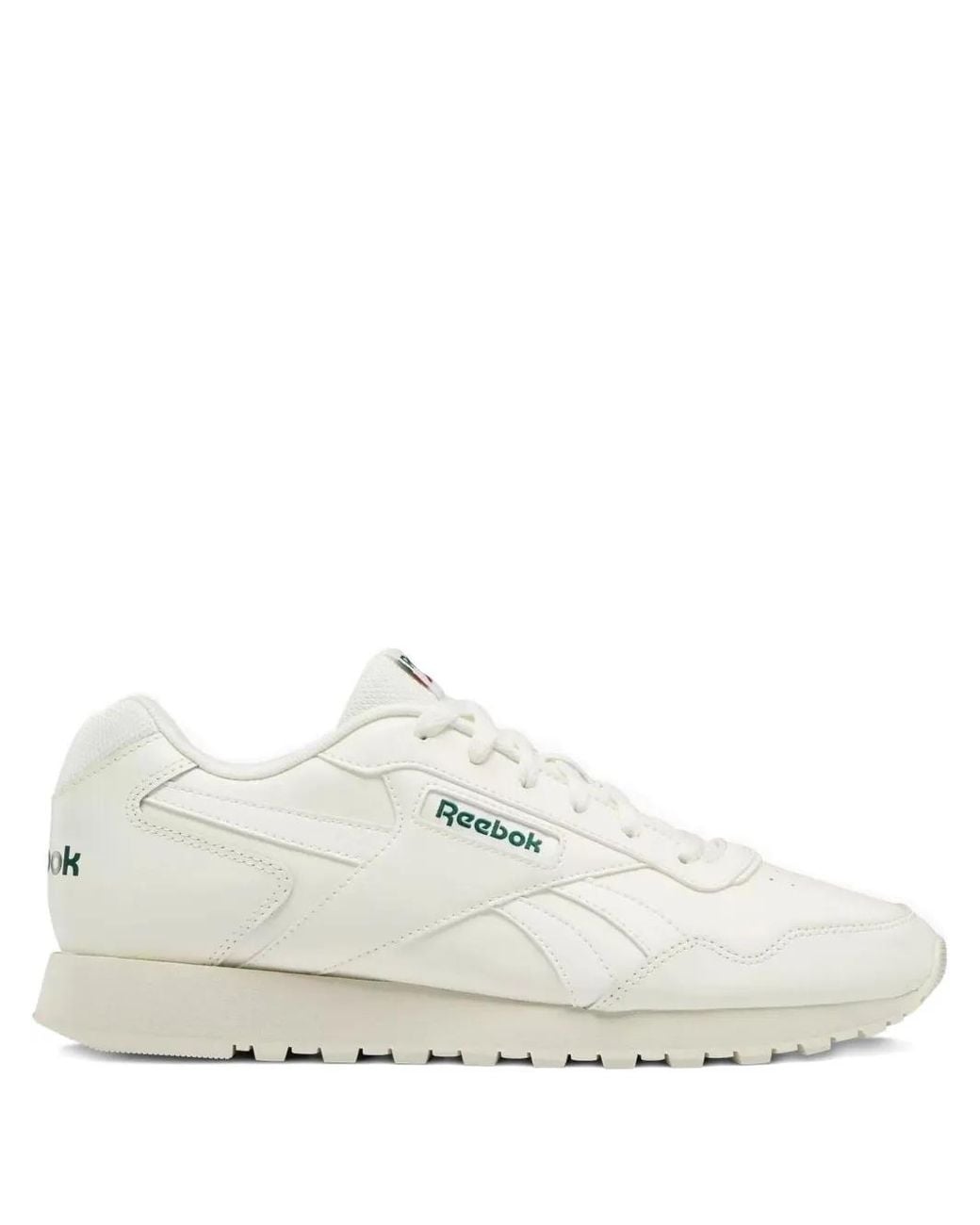Reebok White Glide "Chalk/Dark" Sneakers