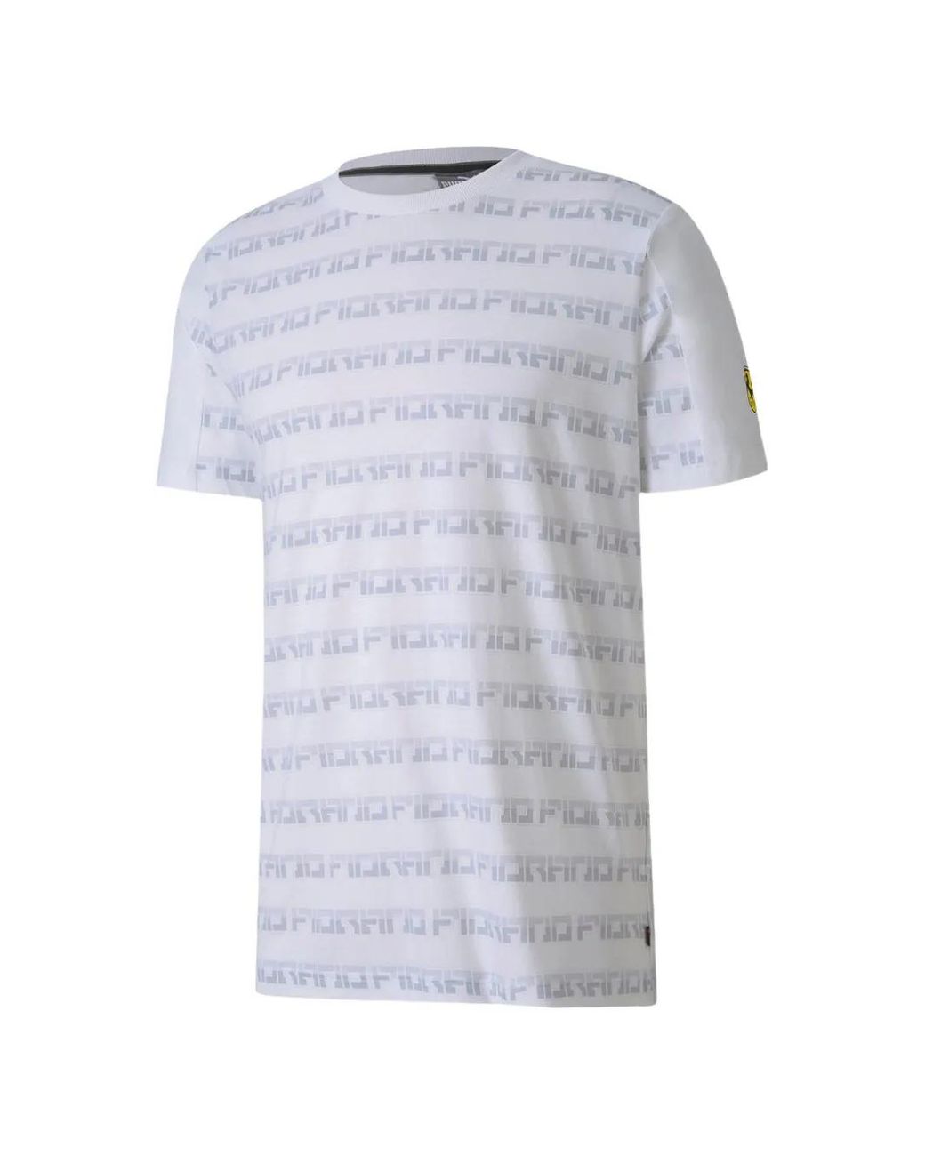 PUMA Gray X Scuderia Ferrari All-Over Print T-Shirt for men