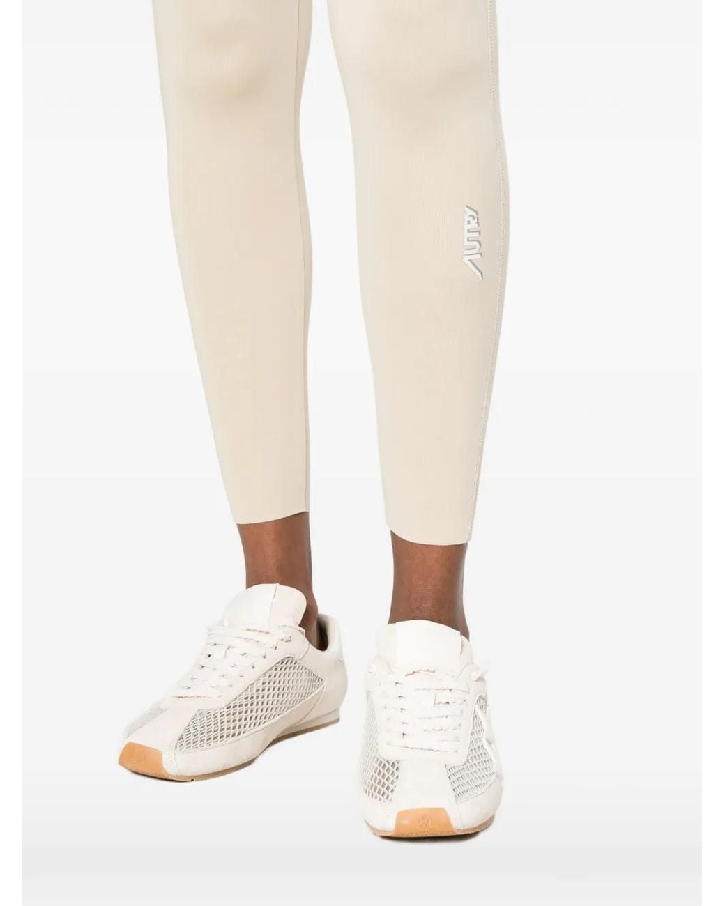 Autry Legging Met Logodetail in het White
