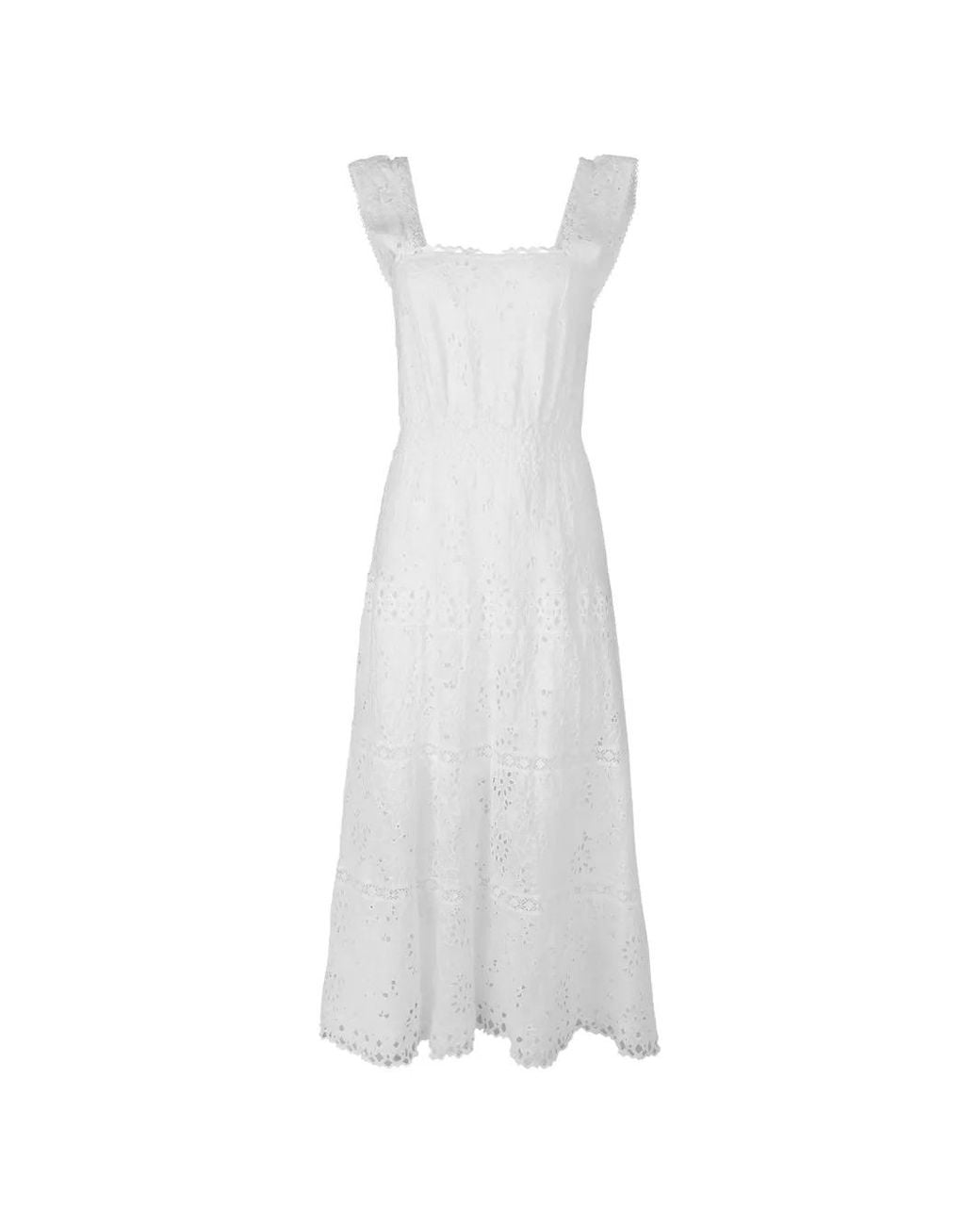 Temptation Positano White Paprika Openwork Dress