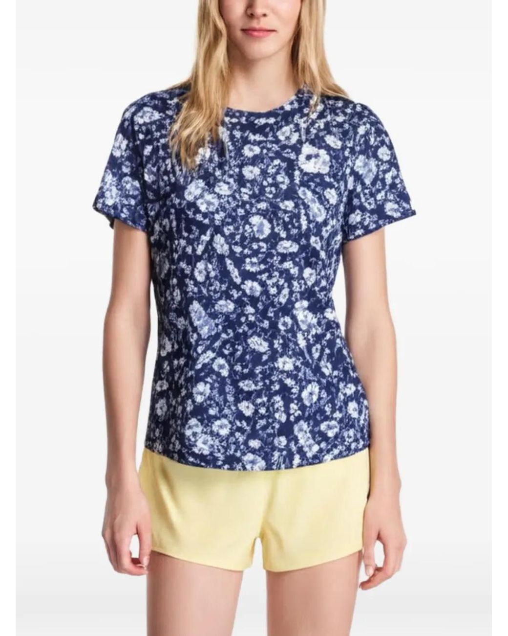 Saysky Blue T-Shirt Flower Combat