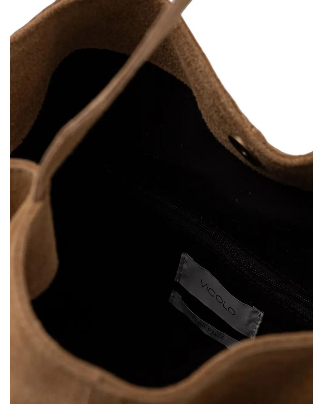 ViCOLO Brown Suede Tote Bag