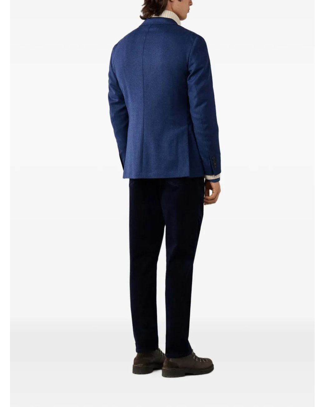 Hackett Blue Single-Breasted Blazer for men