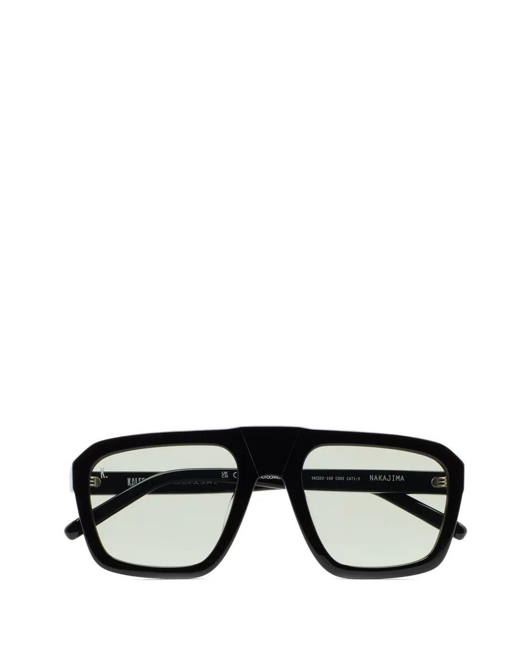 Kaleos Eyehunters Black Nakajima Square-Frame Sunglasses