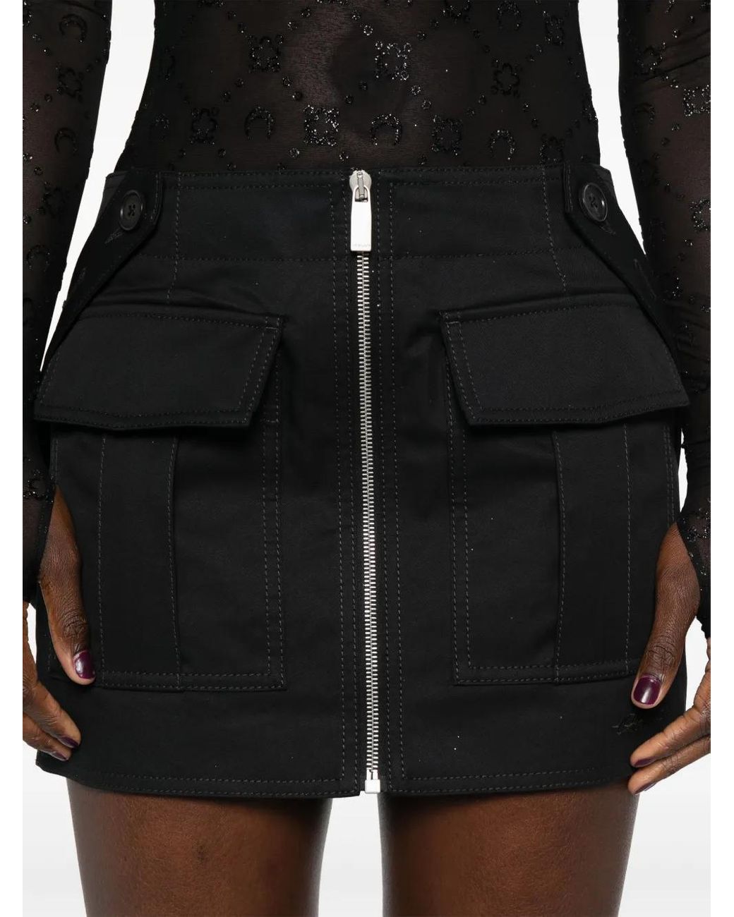 Off-White c/o Virgil Abloh Cargo Mini-Rok in het Black