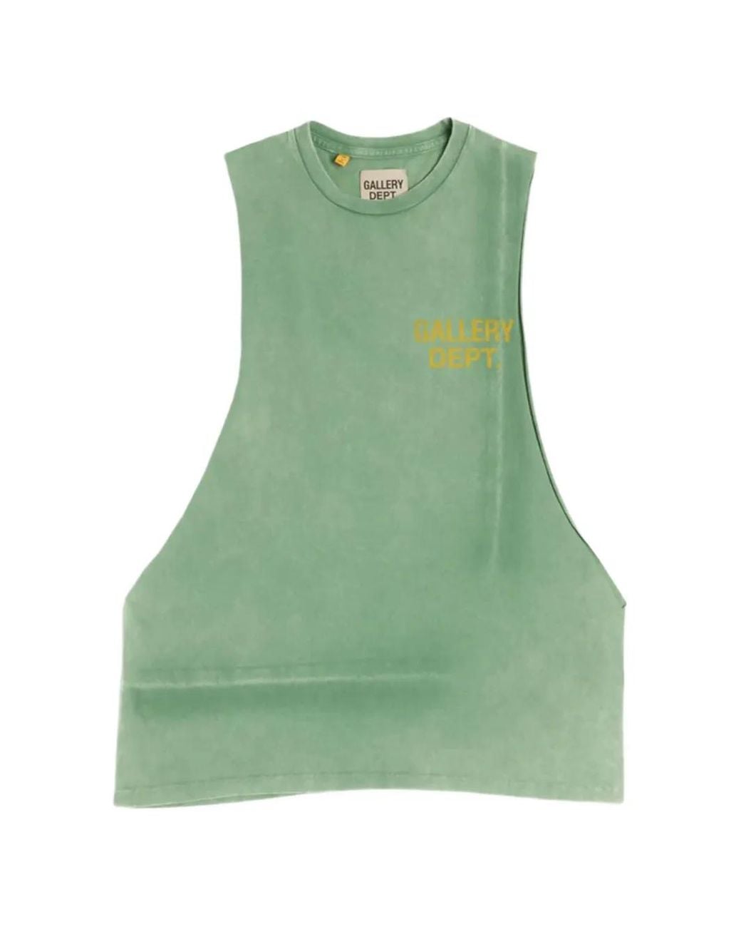 GALLERY DEPT. Green Logo-Print Sleeveless Top