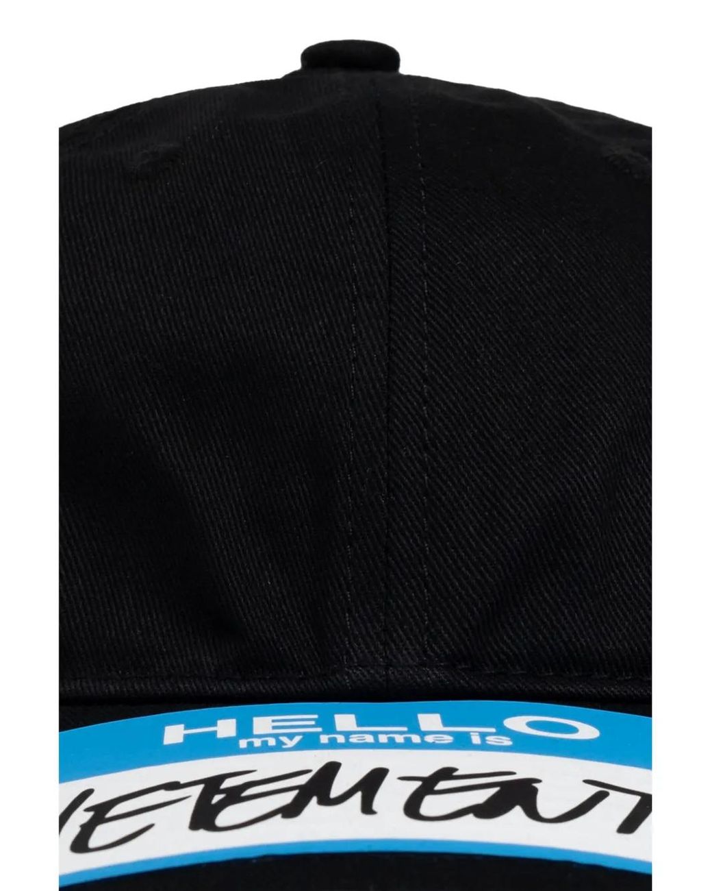Vetements Black Logo-Patch Cap