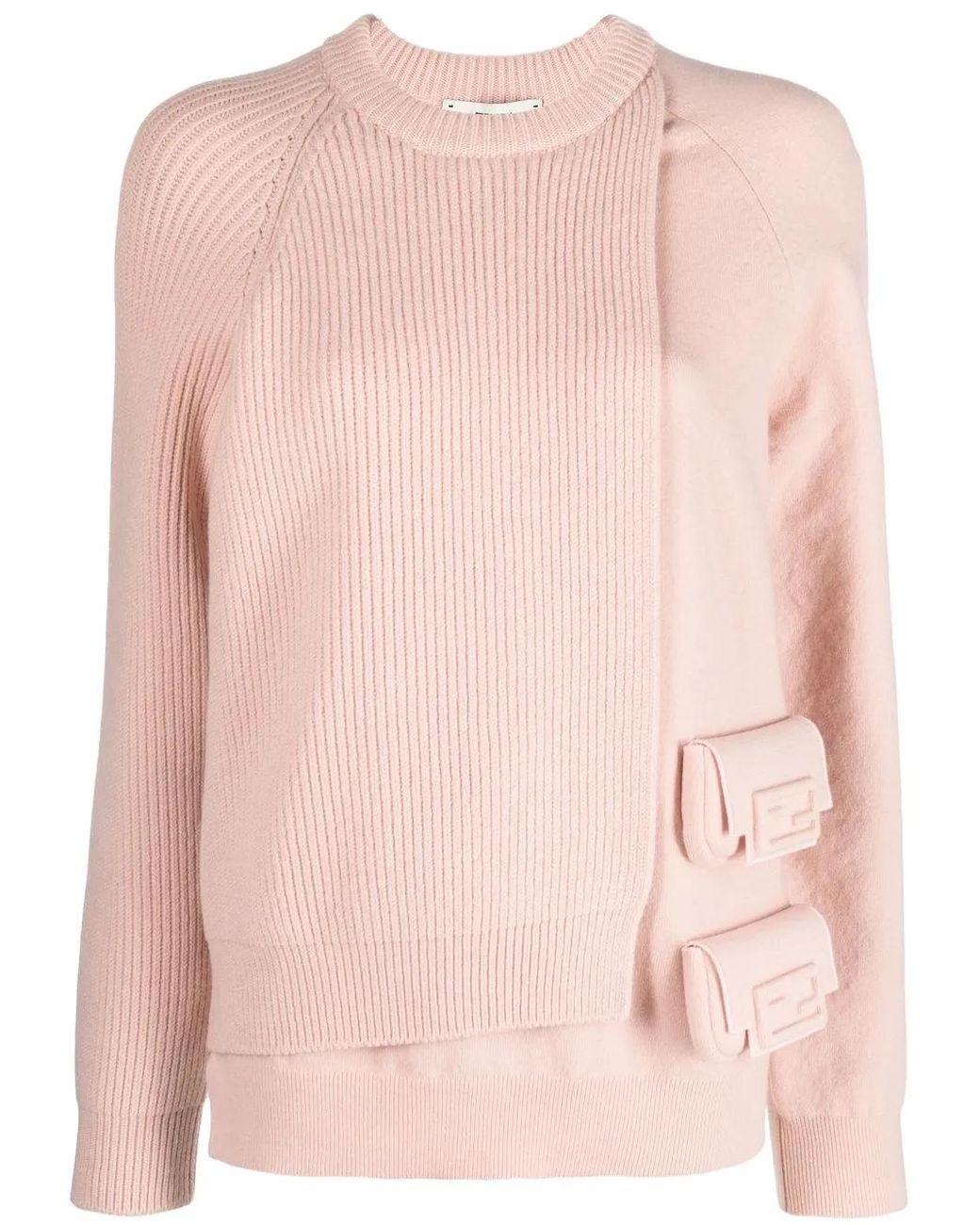 Fendi Pink Layered Utility Pocket Jumper