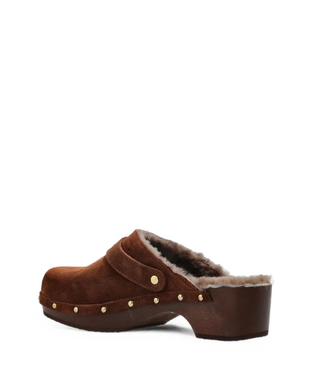 Scholl Brown Pescura Robin Fur Clogs