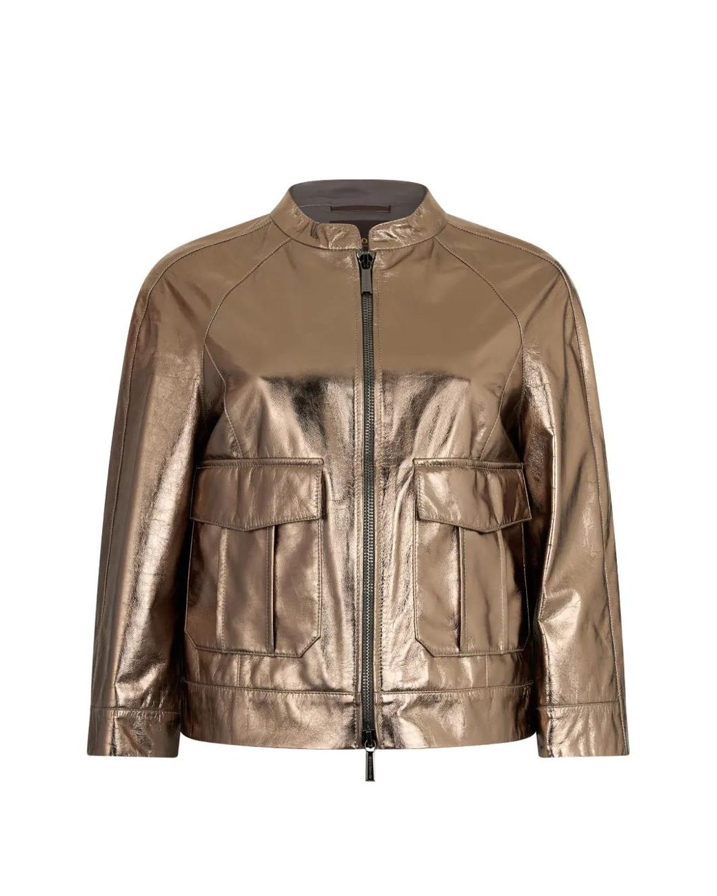 Chaqueta Con Bolsillo De Parche Moorer de color Brown