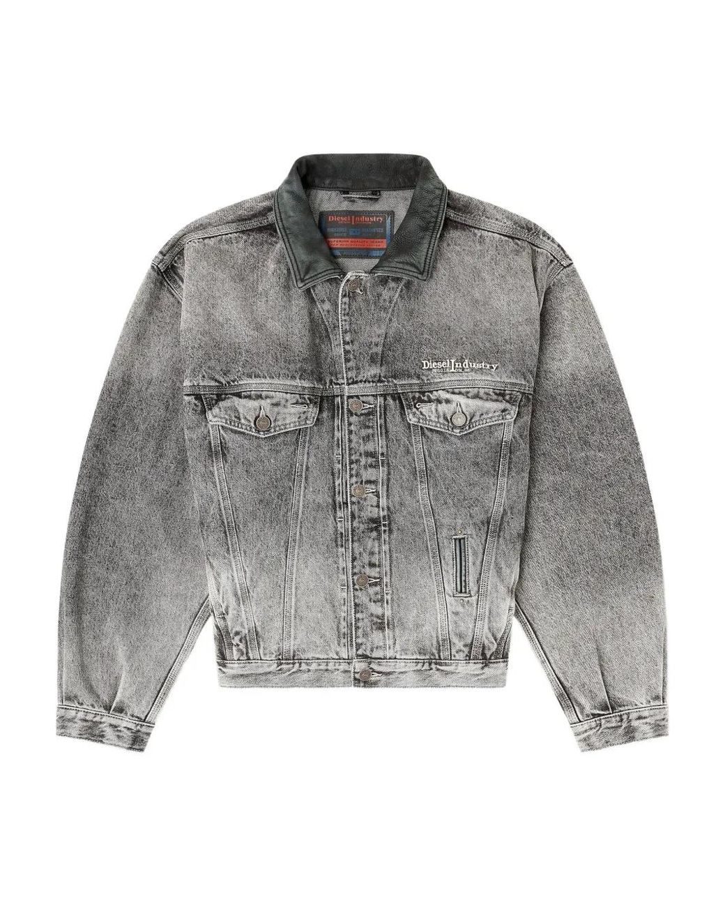 DIESEL D-Denver デニムジャケット グレー | Lyst DIESEL D-Denver デニムジャケット グレー | Lyst