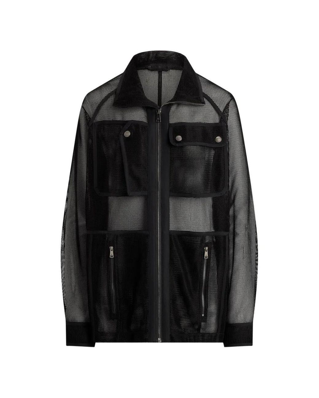 Ralph Lauren Black Mesh Field Jacket