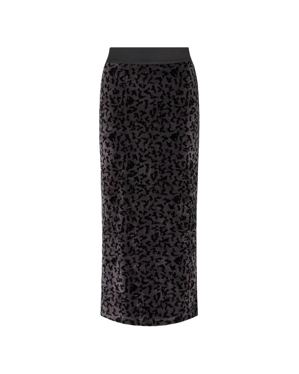 EA7 Black Elasticated-Waistband Skirt
