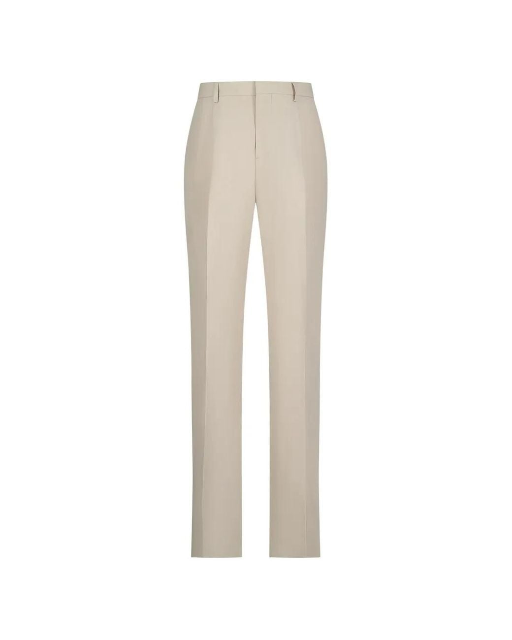 Lardini White Regular Trousers for men