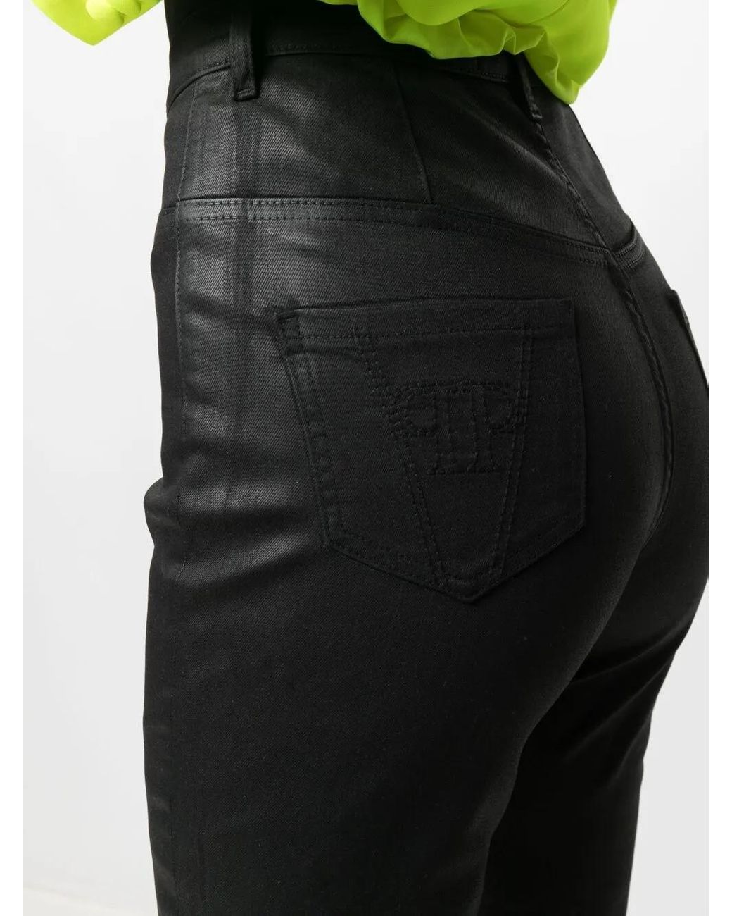 Philipp Plein Black High-Waist Jeggings