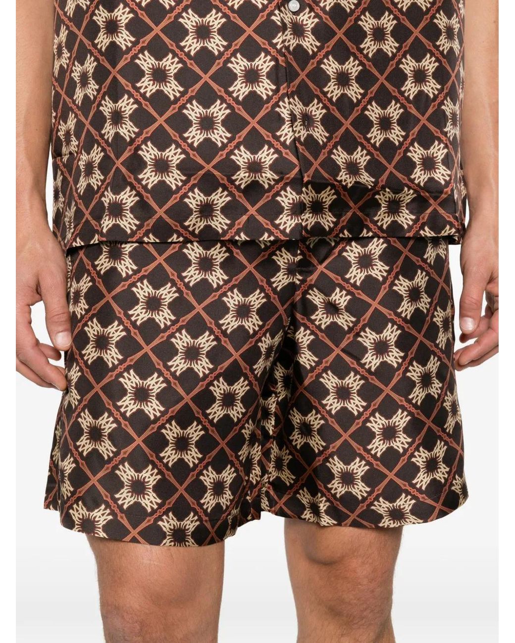 Amiri Brown Ma Quad Drawstring Bermuda Shorts for men