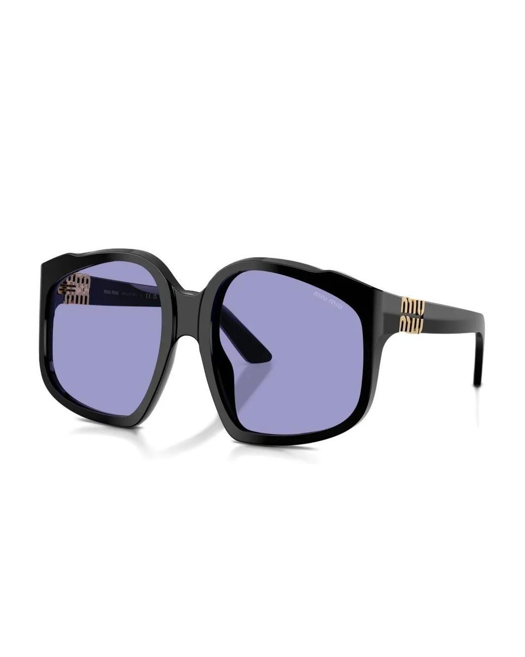 Miu Miu Blue Oversized-Frame Sunglasses