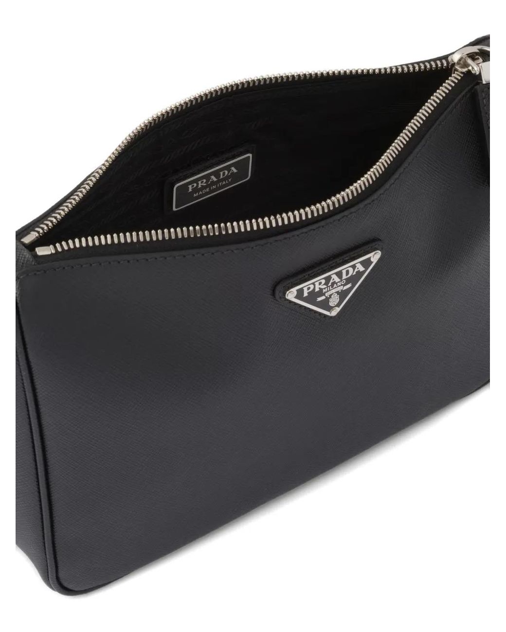 Prada Black Saffiano Leather Shoulder Bag for men