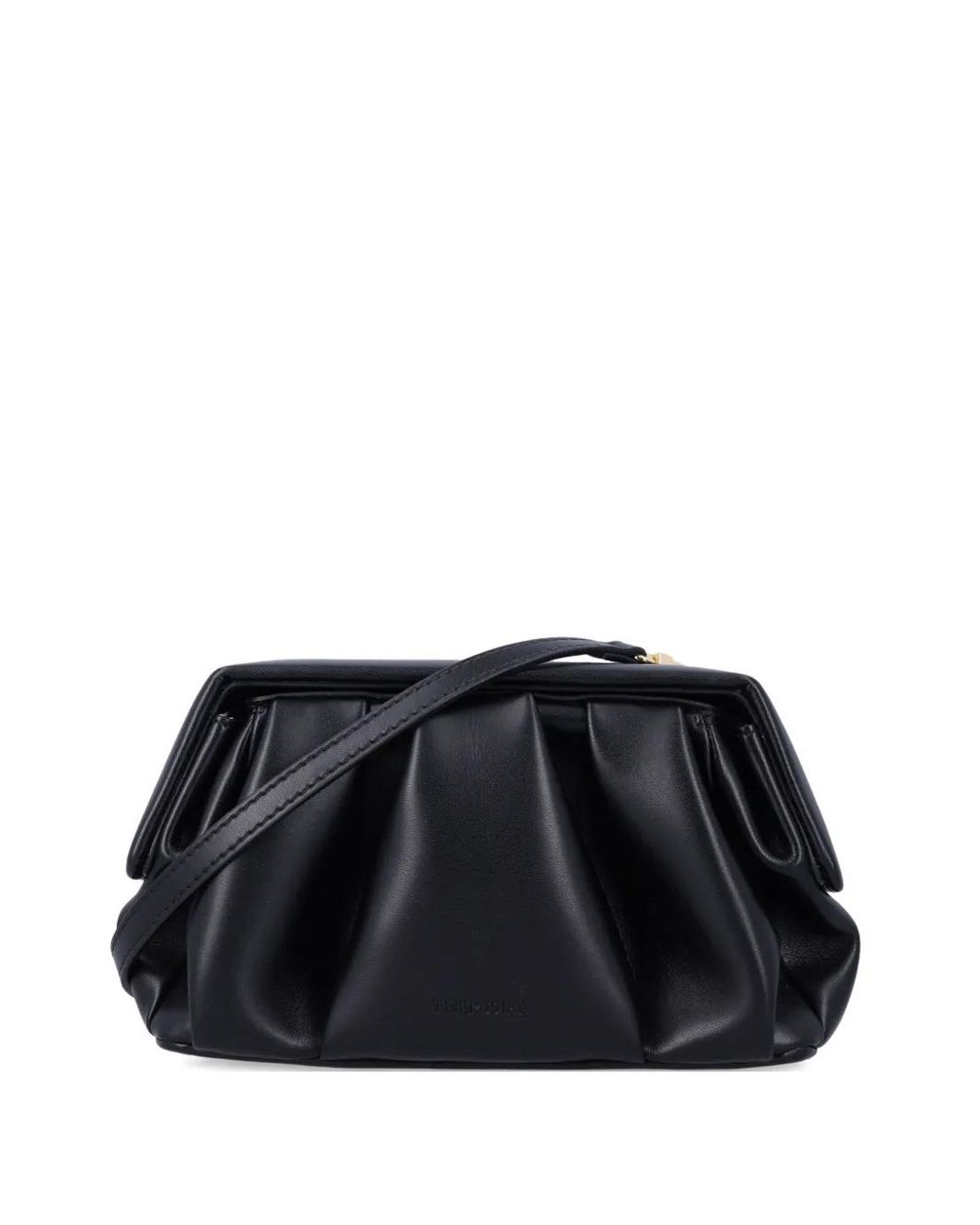 THEMOIRÈ Black Athena Gathered Clutch Bag