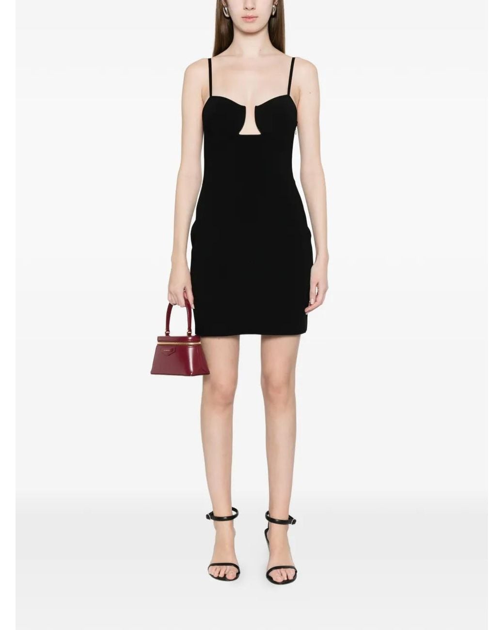 Givenchy Black Cutaway Mini Dress