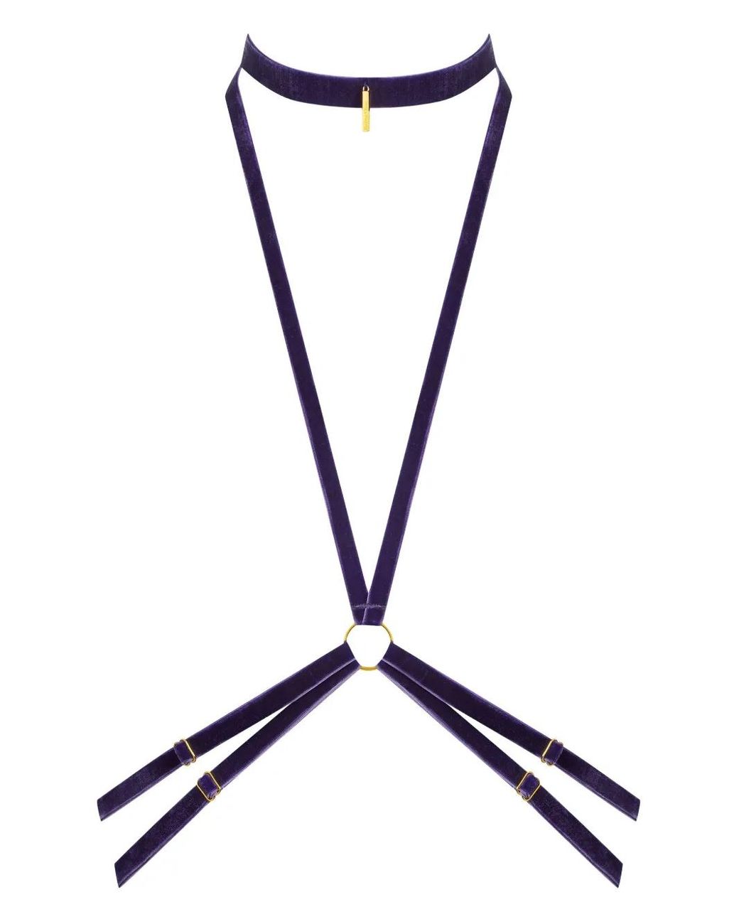 Maison Close Black Velvet Harness