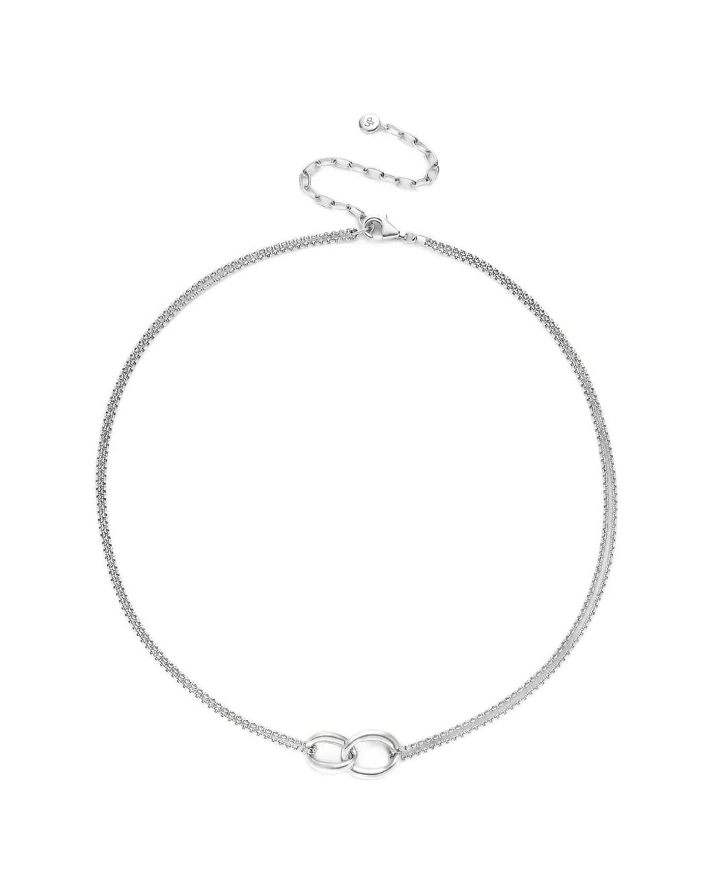 Dinny Hall White Wave Double-Link Necklace