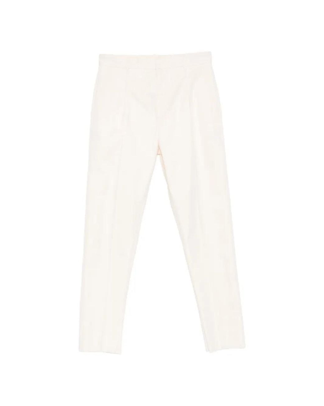 DSquared² White Belt-Loop Trousers for men