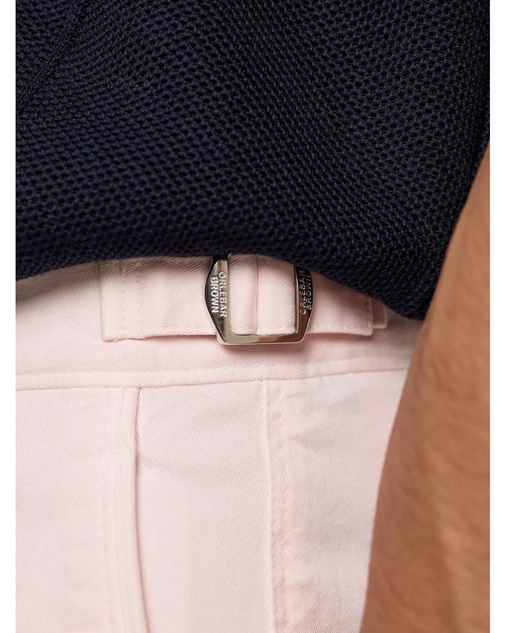 Orlebar Brown Pink Buckle Shorts for men