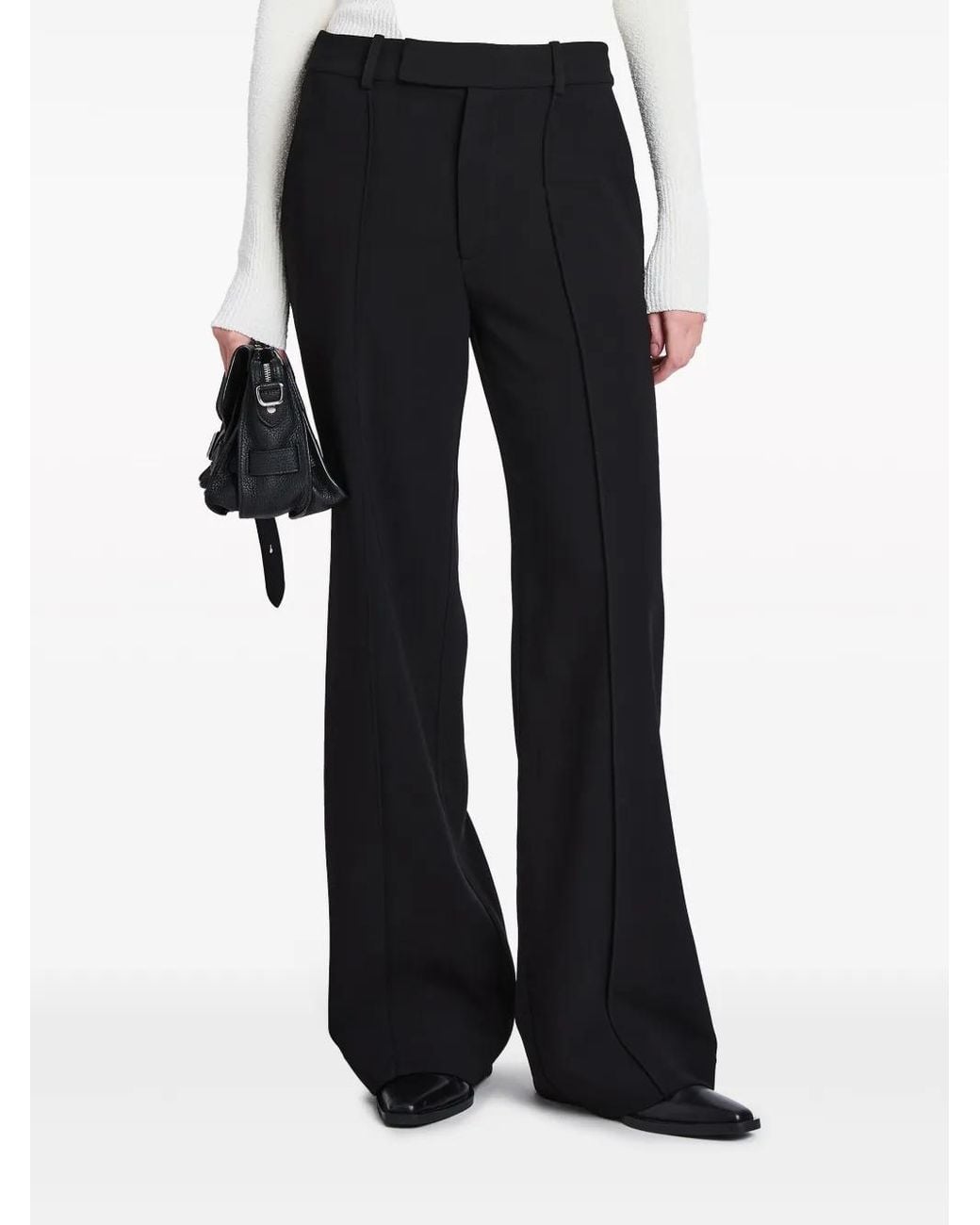 Proenza Schouler Black Triacetate Polyester Weyes Pants