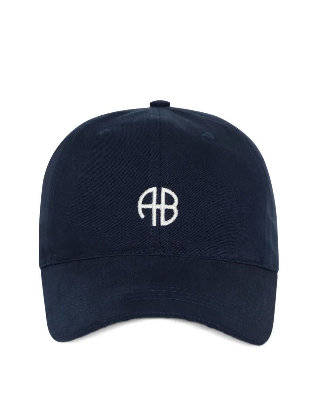 Anine Bing Blue Bestickte Baseballkappe