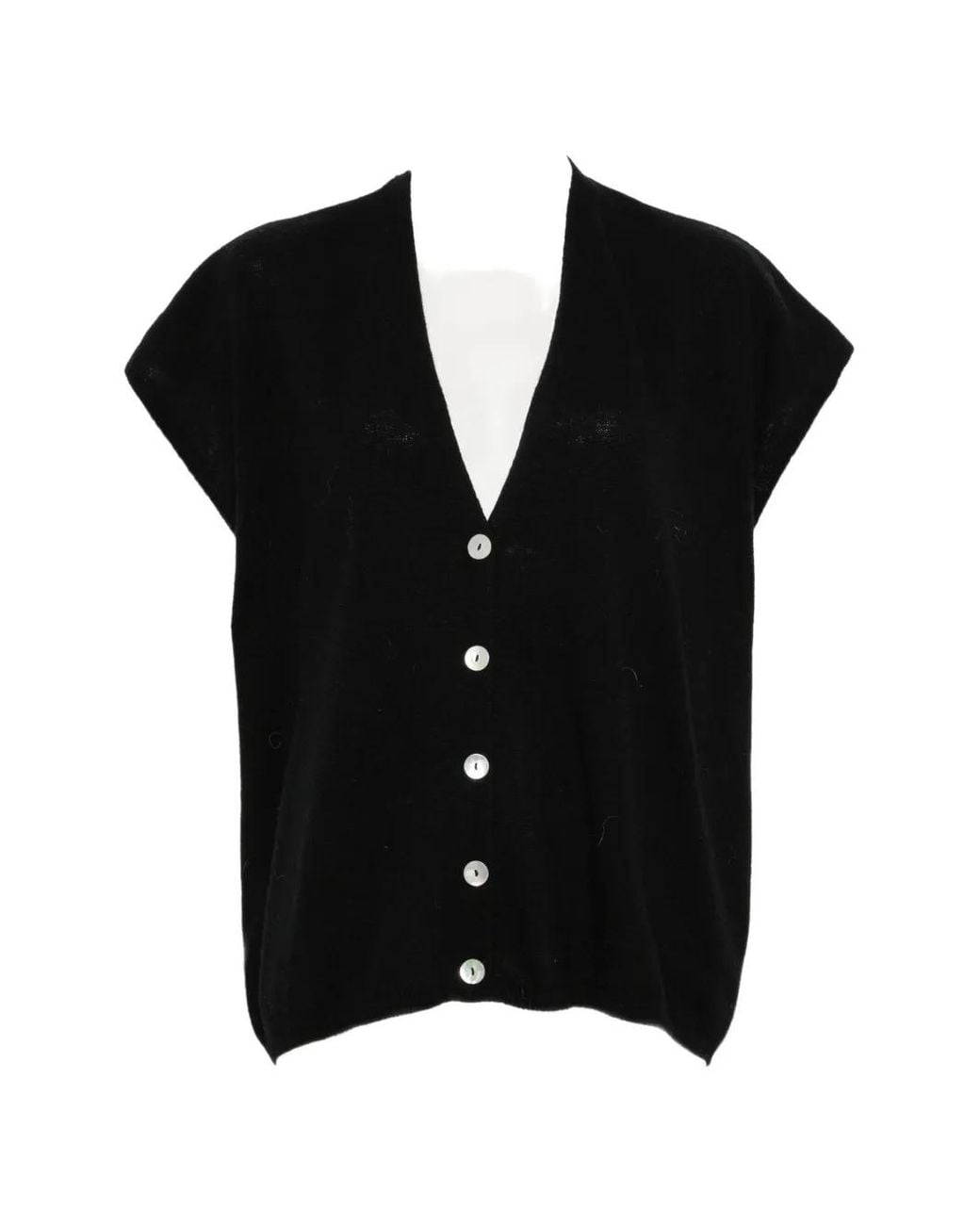 Dixie Black V-Neck Button-Up Cardigan
