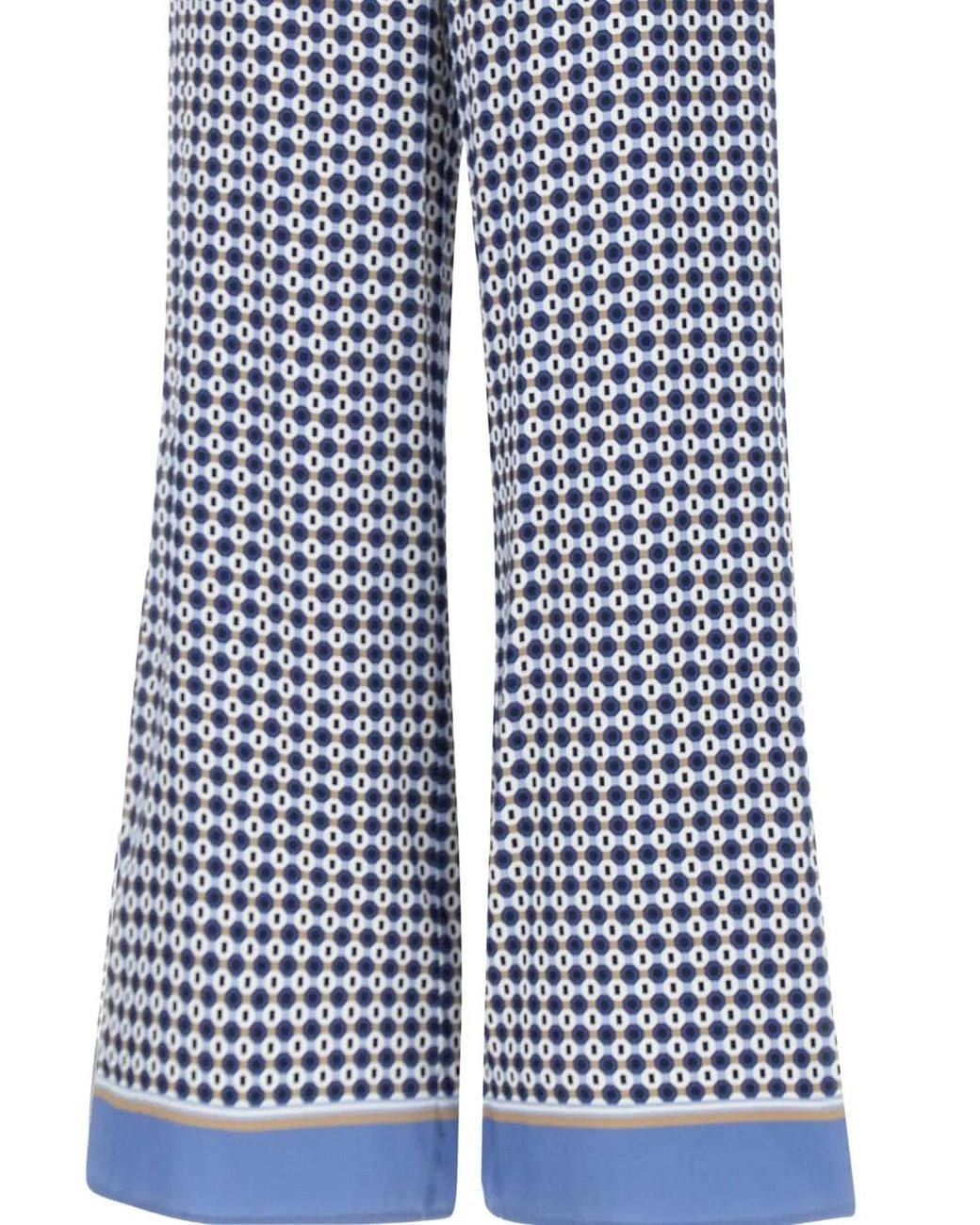 Kangra Blue Printed Trousers